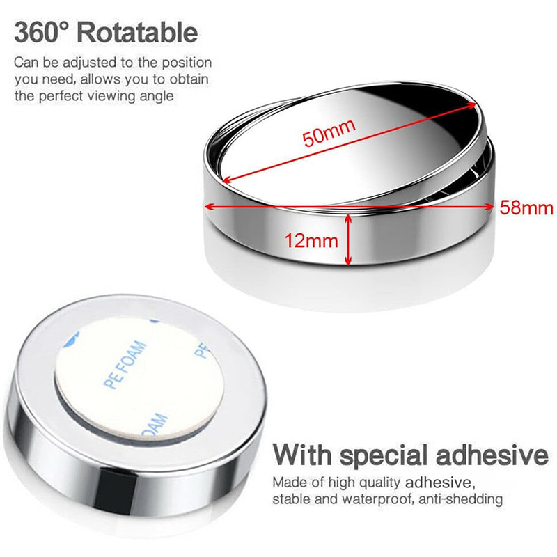 آینه محدب نقطه کور قابل تنظیم خودرو مدل E360