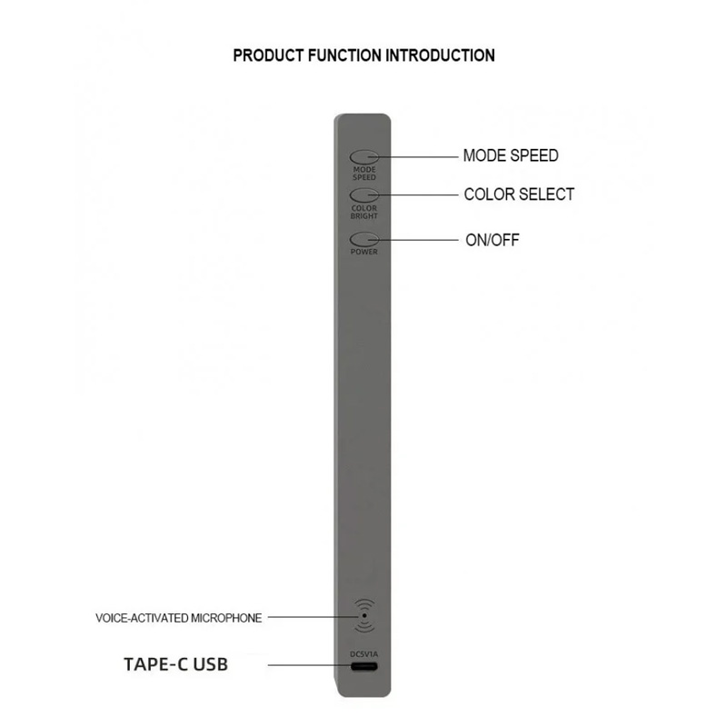 رقص نور اکولایزر حساس به صدا مدل RGB LED
