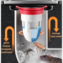 چاه بست ضد بو و ضد حشرات مدل Floor Drain